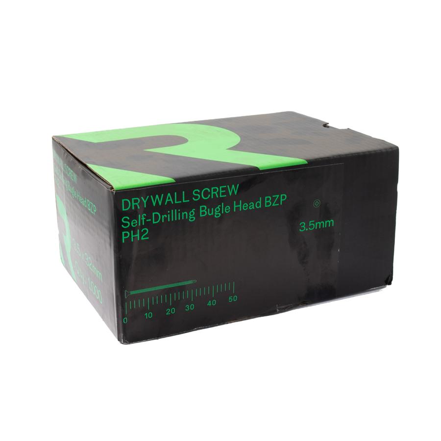 RIKÄ DWSR018 3.5 x 32mm Self-Drilling Bugle BZP Drywall Screw 1000pk
